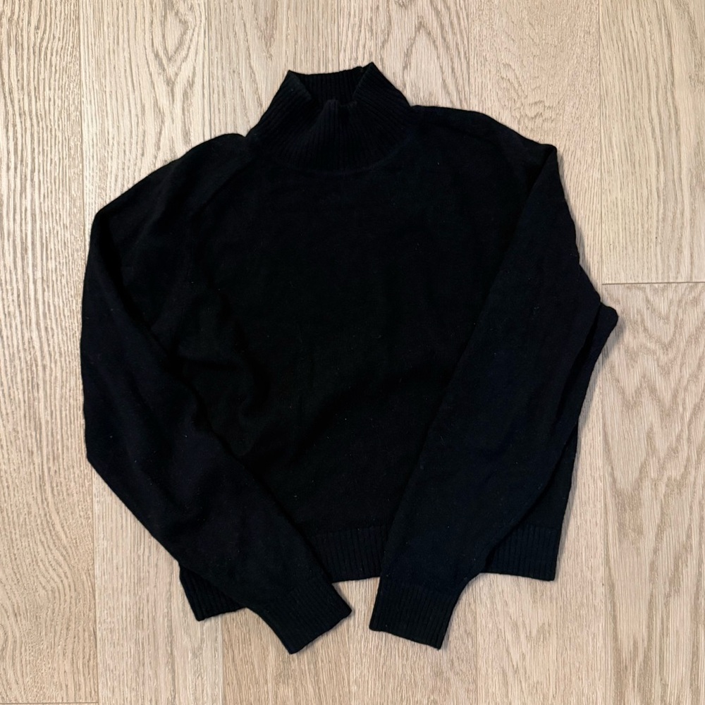 Babaton Black Mockneck Sweater